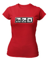 T-Shirt Στενή Γραμμή Γυναικείο - Bacon - Color Thumbnail Κόκκινο