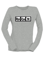 Μακρυμάνικο Μακό Γυναικείο - Bacon - Color Thumbnail Γκρι Μελανζέ