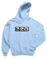 Φούτερ με κουκούλα Παιδικό - Bacon - Color Thumbnail Γαλάζιο