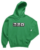 Φούτερ με κουκούλα Παιδικό - Bacon - Color Thumbnail Πράσινο