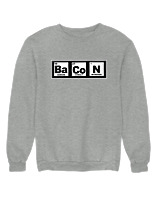 Φούτερ χωρίς κουκούλα Γυναικείο - Bacon - Color Thumbnail Γκρι Μελανζέ