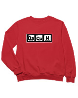 Φούτερ χωρίς κουκούλα Παιδικό - Bacon - Color Thumbnail Κόκκινο