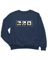 Φούτερ χωρίς κουκούλα Παιδικό - Bacon - Color Thumbnail Σκούρο Μπλε