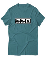 T-Shirt  Γυναικείο - Bacon - Color Thumbnail Μπλέ Πράσινο