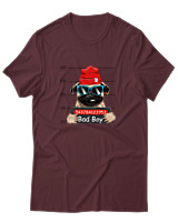 T-Shirt Αντρικό - Bad Boy - Color Thumbnail Μπορντό