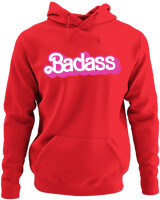 Φούτερ με κουκούλα - Badass - Color Thumbnail Κόκκινο