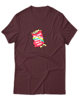 T-Shirt  Γυναικείο - Bag Of Chips - Color Thumbnail Μπορντό