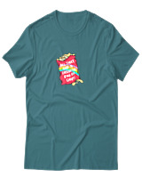 T-Shirt  Γυναικείο - Bag Of Chips - Color Thumbnail Μπλέ Πράσινο