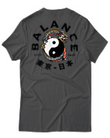 T-Shirt Αντρικό - Balance Yin Yang - Color Thumbnail Ανθρακί