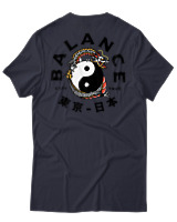 T-Shirt Αντρικό - Balance Yin Yang - Color Thumbnail Σκούρο Μπλε