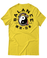 T-Shirt Αντρικό - Balance Yin Yang - Color Thumbnail Χρυσό Κίτρινο
