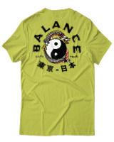 T-Shirt Αντρικό - Balance Yin Yang - Color Thumbnail Λαχανί