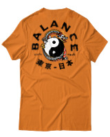 T-Shirt Αντρικό - Balance Yin Yang - Color Thumbnail Πορτοκαλί