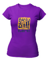 T-Shirt Στενή Γραμμή Γυναικείο - Ball For Life - Color Thumbnail Σκούρο Μωβ