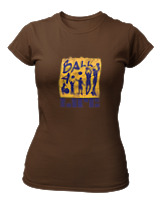 T-Shirt Στενή Γραμμή Γυναικείο - Ball For Life - Color Thumbnail Καφέ