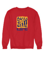 Φούτερ χωρίς κουκούλα Γυναικείο - Ball For Life - Color Thumbnail Κόκκινο