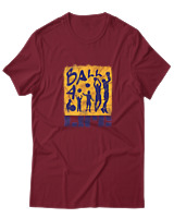 T-Shirt  Γυναικείο - Ball For Life - Color Thumbnail Σκούρο Κόκκινο