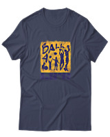 T-Shirt  Γυναικείο - Ball For Life - Color Thumbnail Μπλέ Γκρί