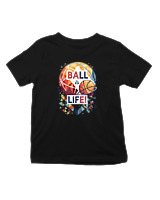 T-Shirt  Παιδικό - Ball Is Life - Color Thumbnail Μαύρο