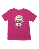 T-Shirt  Παιδικό - Ball Is Life - Color Thumbnail Φουξια