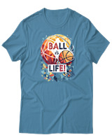 T-Shirt  Γυναικείο - Ball Is Life - Color Thumbnail Τυρκουάζ