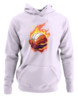 Φούτερ με κουκούλα Γυναικείο - Ball On Fire - Color Thumbnail Lilac