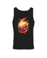Αμάνικο Μπλουζάκι Αντρικό - Ball On Fire - Color Thumbnail Μαύρο