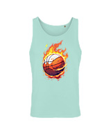 Αμάνικο Μπλουζάκι Αντρικό - Ball On Fire - Color Thumbnail Arctic Blue