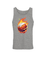 Αμάνικο Μπλουζάκι Αντρικό - Ball On Fire - Color Thumbnail Γκρί Μελανζέ