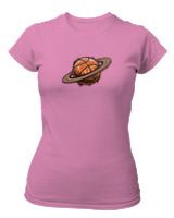 T-Shirt Στενή Γραμμή Γυναικείο - Ball Planet - Color Thumbnail Ροζ