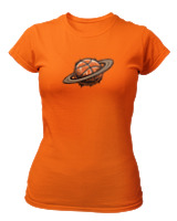 T-Shirt Στενή Γραμμή Γυναικείο - Ball Planet - Color Thumbnail Πορτοκαλί