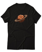 T-Shirt  Γυναικείο - Ball Planet - Color Thumbnail Μαύρο