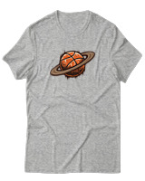 T-Shirt  Γυναικείο - Ball Planet - Color Thumbnail Γκρί Μελανζέ
