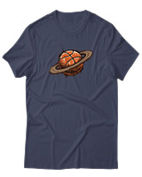 T-Shirt  Γυναικείο - Ball Planet - Color Thumbnail Μπλέ Γκρί
