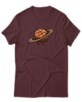 T-Shirt  Γυναικείο - Ball Planet - Color Thumbnail Μπορντό