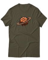 T-Shirt  Γυναικείο - Ball Planet - Color Thumbnail Χακί
