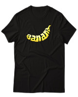 T-Shirt Αντρικό - Banana - Color Thumbnail Μαύρο