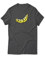 T-Shirt Αντρικό - Banana - Color Thumbnail Ανθρακί