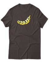 T-Shirt Αντρικό - Banana - Color Thumbnail Καφέ
