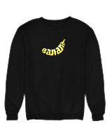 Φούτερ χωρίς κουκούλα Αντρικό - Banana - Color Thumbnail Μαύρο