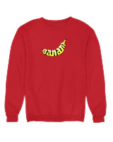 Φούτερ χωρίς κουκούλα Αντρικό - Banana - Color Thumbnail Κόκκινο