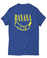 T-Shirt Αντρικό - Banana - Color Thumbnail Μπλε Ρουά