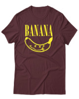 T-Shirt Αντρικό - Banana - Color Thumbnail Μπορντό