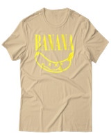 T-Shirt Αντρικό - Banana - Color Thumbnail Μπεζ