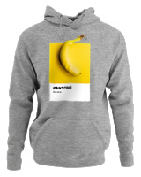 Φούτερ με κουκούλα Αντρικό - Banana Pantone - Color Thumbnail Γκρι Μελανζέ