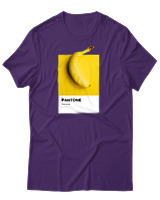 T-Shirt Αντρικό - Banana Pantone - Color Thumbnail Σκούρο Μωβ