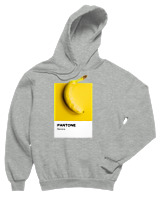 Φούτερ με κουκούλα Παιδικό - Banana Pantone - Color Thumbnail Γκρι Μελανζέ