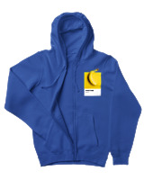 Ζακέτα Φούτερ με κουκούλα Γυναικείο - Banana Pantone - Color Thumbnail Μπλε Ρουά