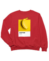 Φούτερ χωρίς κουκούλα Παιδικό - Banana Pantone - Color Thumbnail Κόκκινο