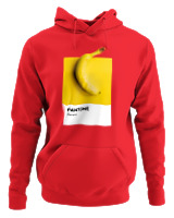 Φούτερ με κουκούλα Γυναικείο - Banana Pantone - Color Thumbnail Κόκκινο